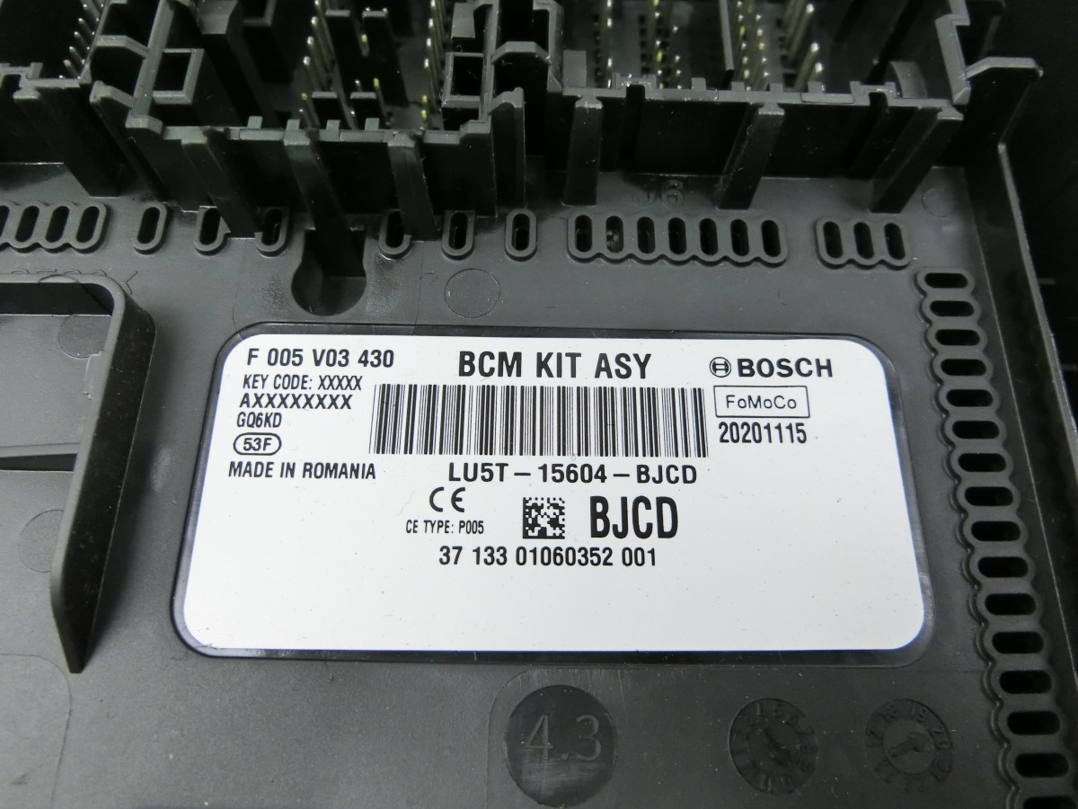 Ford Focus HP 18-22 2,0 110KW  Sicherungskasten Zentralelektrik BCM KIT SG Steuergerät LU5T-15604-BJCD F005V03430