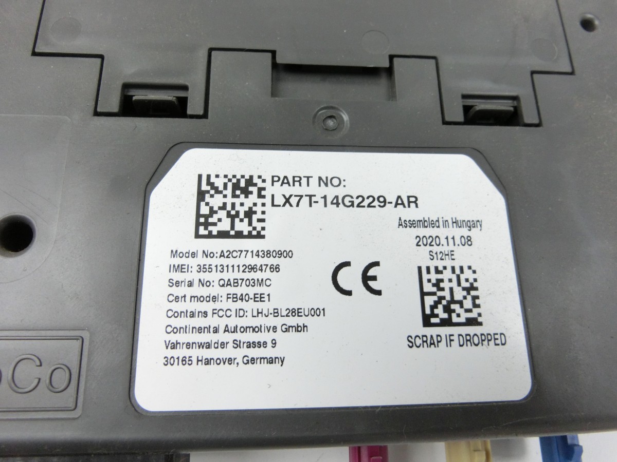 Ford Focus HP 18-22  Steuergerät ECU Modul ASR Bluetooth Interface LX7T-14G229-AR A2C7714380900 FB40-EE1