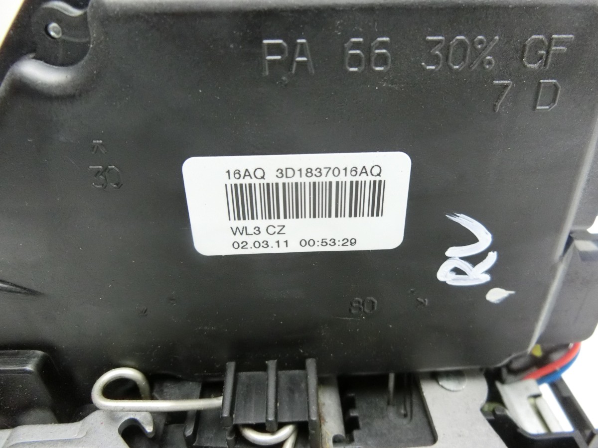 VW Touran 1T3 10-15   Türschloss m. ZV Stellmotor Zentralverriegelung Rechts Vorne 3D1837016AC 3D1837016AQ