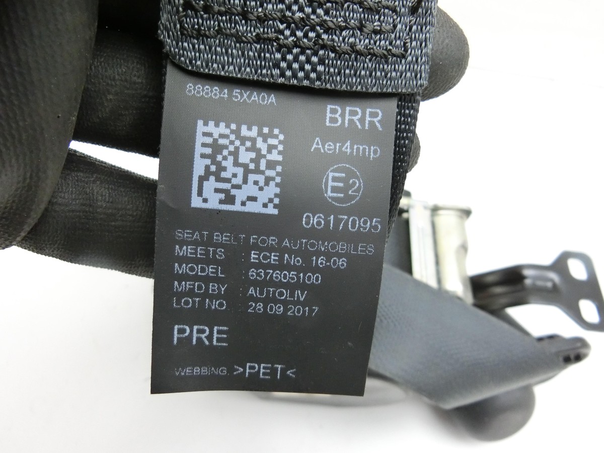 Mercedes X-Kl 470 X220d 17-20   Gurt Sicherheitsgurt Rechts Hinten 888845XA0A 637605100