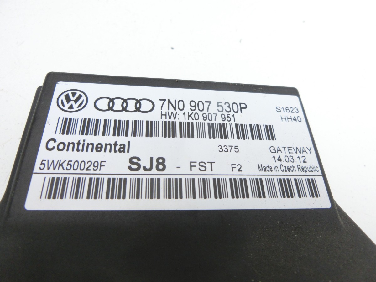 VW Sharan 7N II 10-15  Steuergerät ECU Modul Gateway Diagnoseinterface 7N0907530BQ 7N0907530P 1K0907951 5WK50029F
