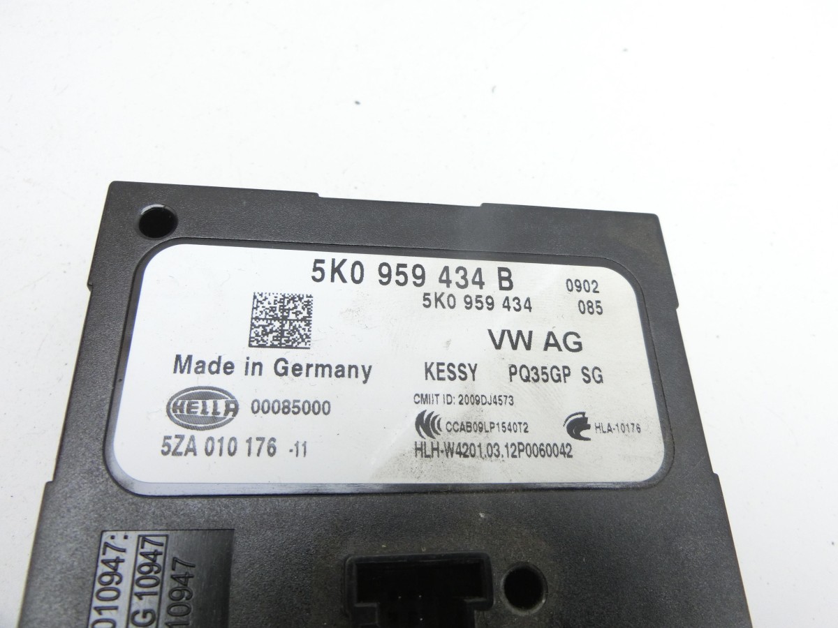 VW Sharan 7N II 10-15  Steuergerät ECU Modul SG Kessy 5K0959434J 5K0959434B 5K0959434 5ZA010176-11