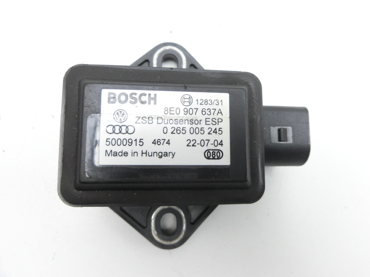 VW Phaeton 3D 02-07 Kurz  ESP Sensor Duo Sensor Steuergerät Querbeschleunigung 8E0907637A 0265005245