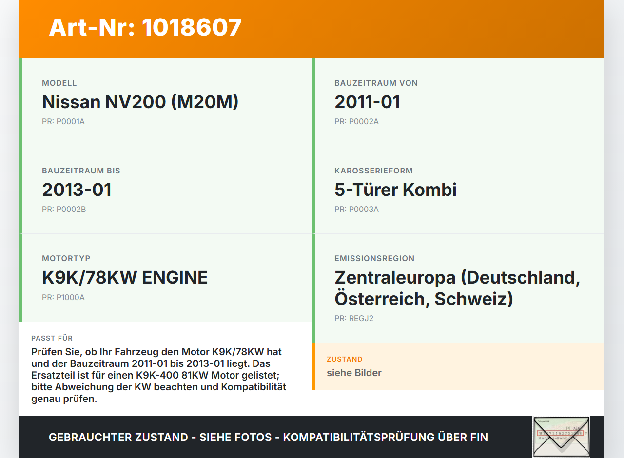 Nissan NV200 09-21 dCi 1,5 81KW K9K-400 Abgasrückführventil EGR AGR Ventil Nissan NV200 09-21 09.08.2012 gebraucht Vorschau 3