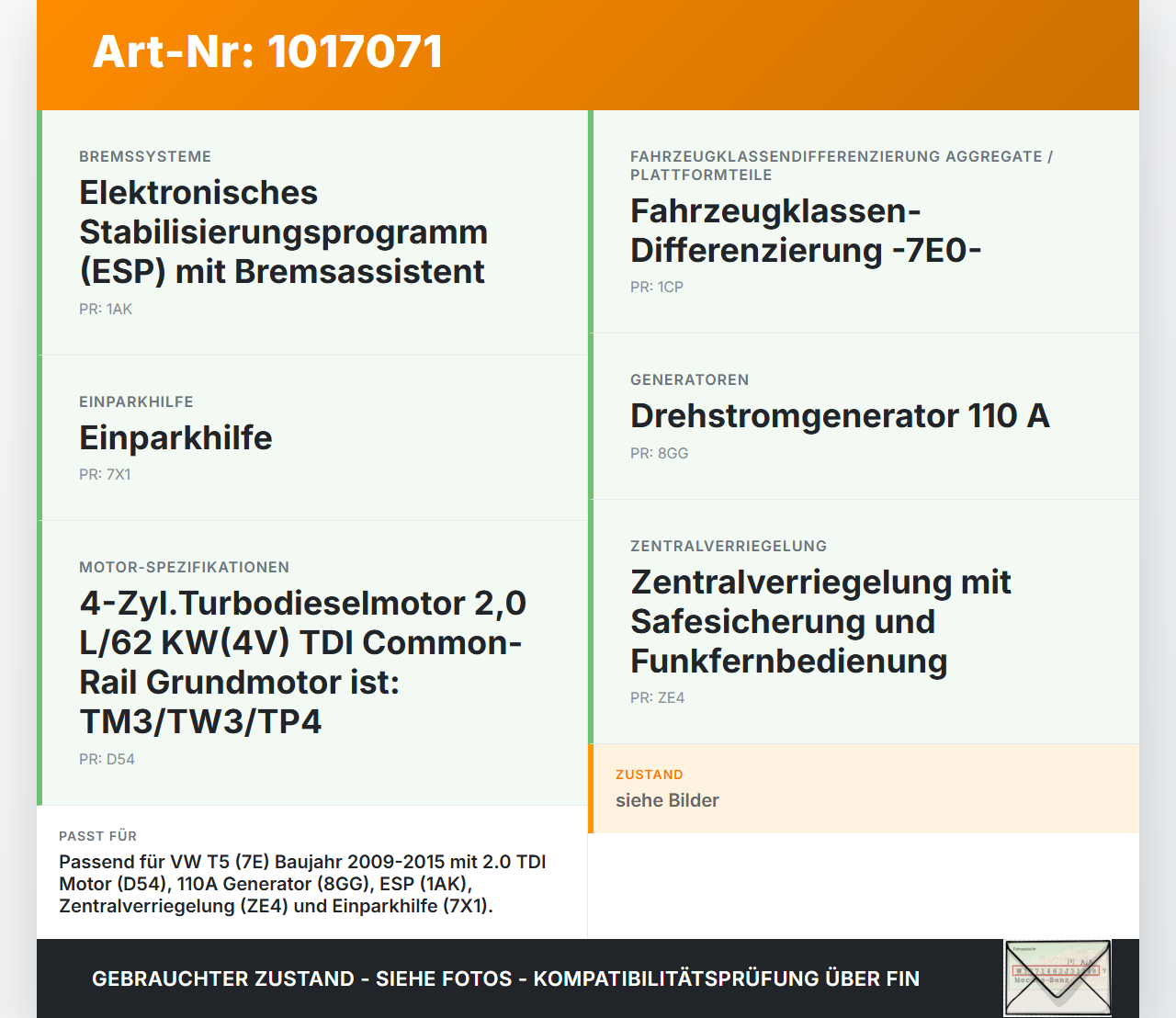 VW T5 7E 09-15 Relais Sicherungen Spannungsverteiler VW T5 7E 09-15 06.06.2011 7E0937503D 1123282667MS gebraucht Vorschau 3