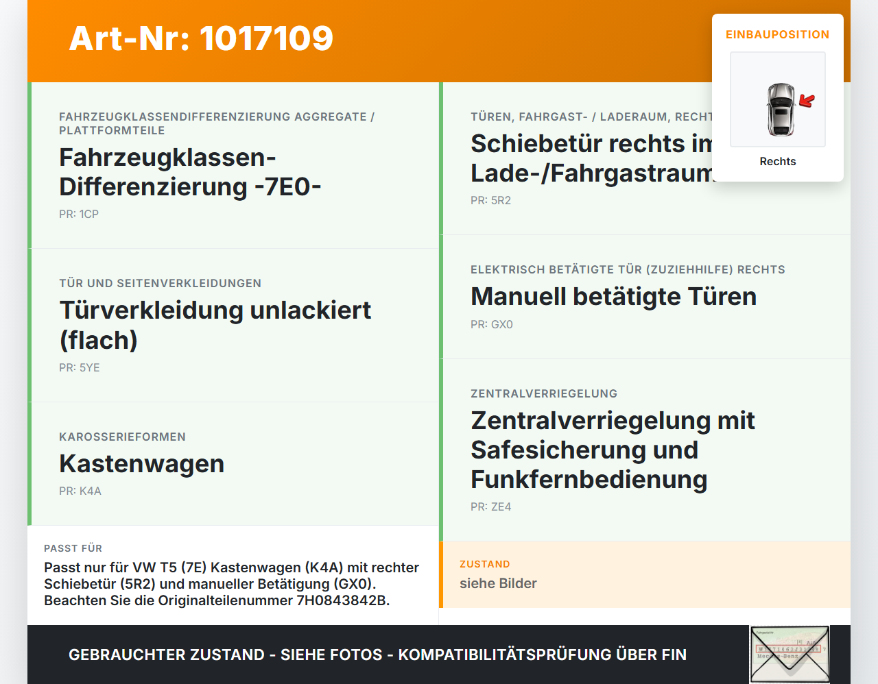 VW T5 7E 09-15 TDI 2,0 103KW Anschlagteile Schliessmechanismus für Schiebetür Rechts VW T5 7E 09-15 06.06.2011... Vorschau 3