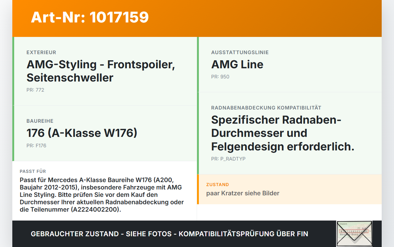 Mercedes W176 A200 12-15 Radnabenabdeckung Rad Nabenabdeckung Nabenblende Mercedes W176 A200 12-15 28.01.2015... Vorschau 3