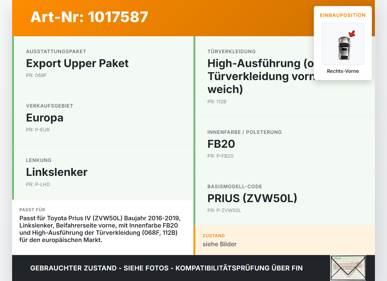 Toyota Prius IV ZVW5 16-19 Fensterheberschalter Schalter Rechts Vorne Toyota Prius IV ZVW5 16-19 02.09.2016... Vorschau 3