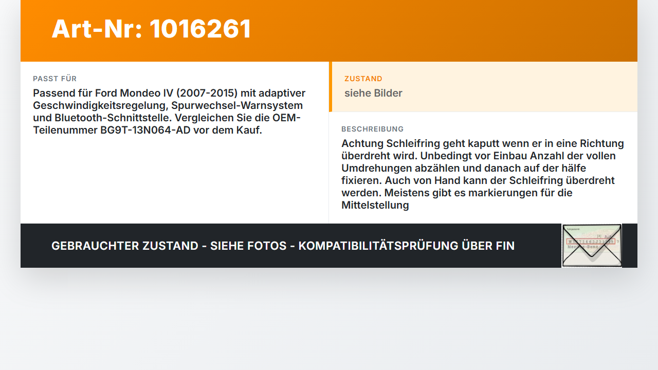 Ford Mondeo IV 4 07-15 Airbag Schleifring Wickelfeder Lenkrad Modul Ford Mondeo IV 4 07-15 03.03.2011... Vorschau 3