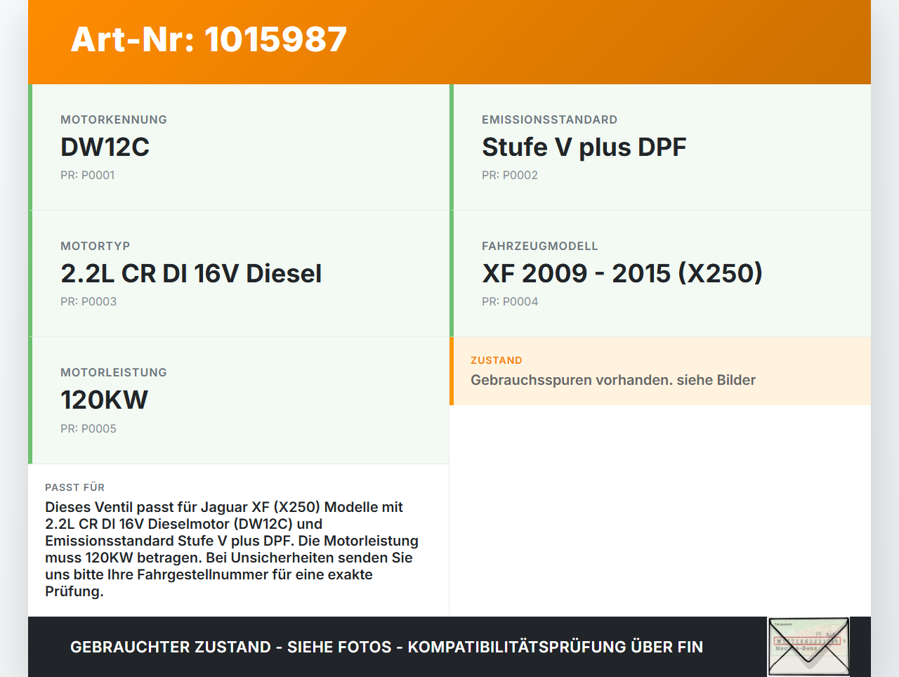 Jaguar XF X250 11-15 2,2D 120KW Ladedruckbegrenzungsventil Magnetventil Jaguar XF X250 11-15 08.04.2013... Vorschau 3