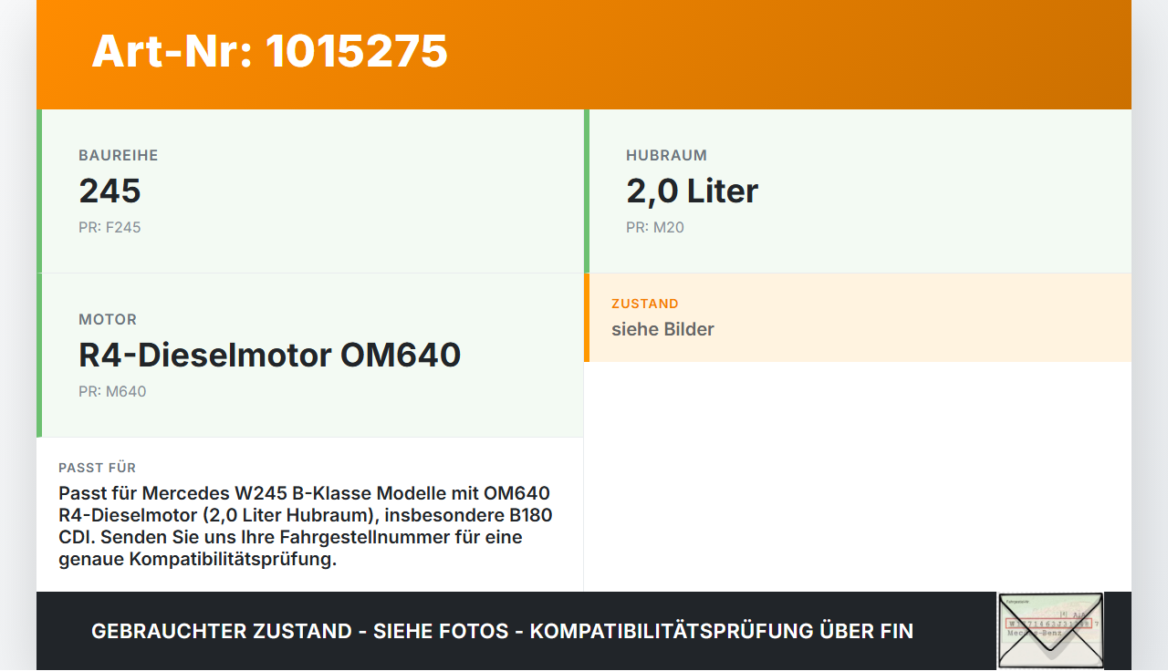 Mercedes W245 B180 08-11 CDI 2,0 80KW Ölführung Führungsrohr für Ölmessstab Mercedes W245 B180 08-11 27.07.2011... Vorschau 3