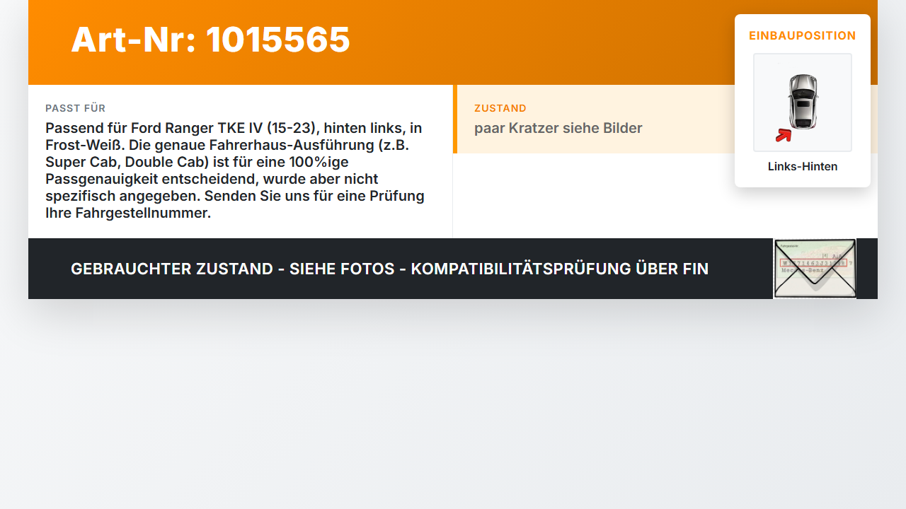 Ford Ranger TKE IV 15-23 Türgriff Griff aussen Links Hinten A Ford Ranger TKE IV 15-23 25.11.2021 EB3B-26685-BB... Vorschau 3