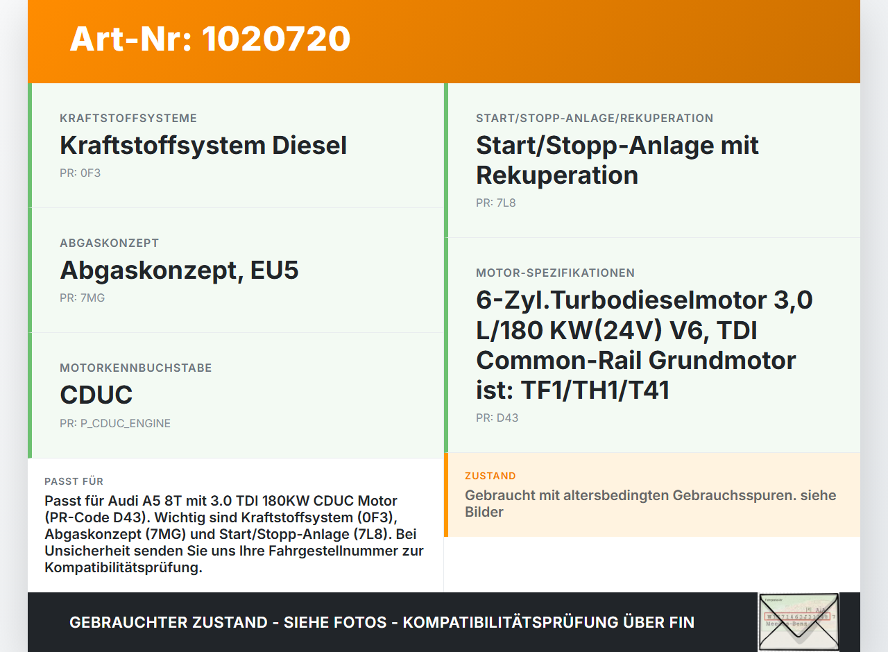 Audi A5 8T 11-16 TDI 3,0 180KW CDUC Drosselklappe Audi A5 8T 11-16 04.04.2013 059145950AF gebraucht Vorschau 3