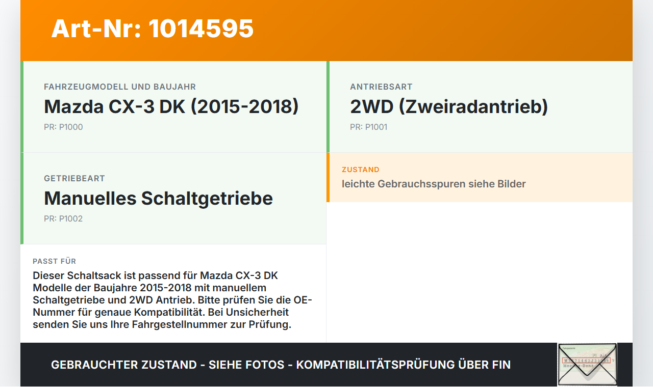 Mazda CX-3 DK 15-18 Schaltsack Schaltmanschette vom Schaltknauf Mazda CX-3 DK 15-18 11.05.2017 DA6T-64341 DB81... Vorschau 3