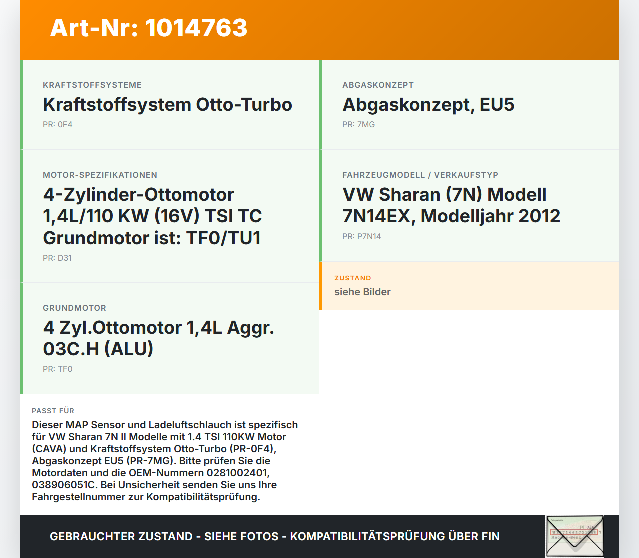VW Sharan 7N II 10-15 TSI 1,4 110KW Luftdruck MAP Sensor und Ladeluftschlauch VW Sharan 7N II 10-15 19.03.2012... Vorschau 3