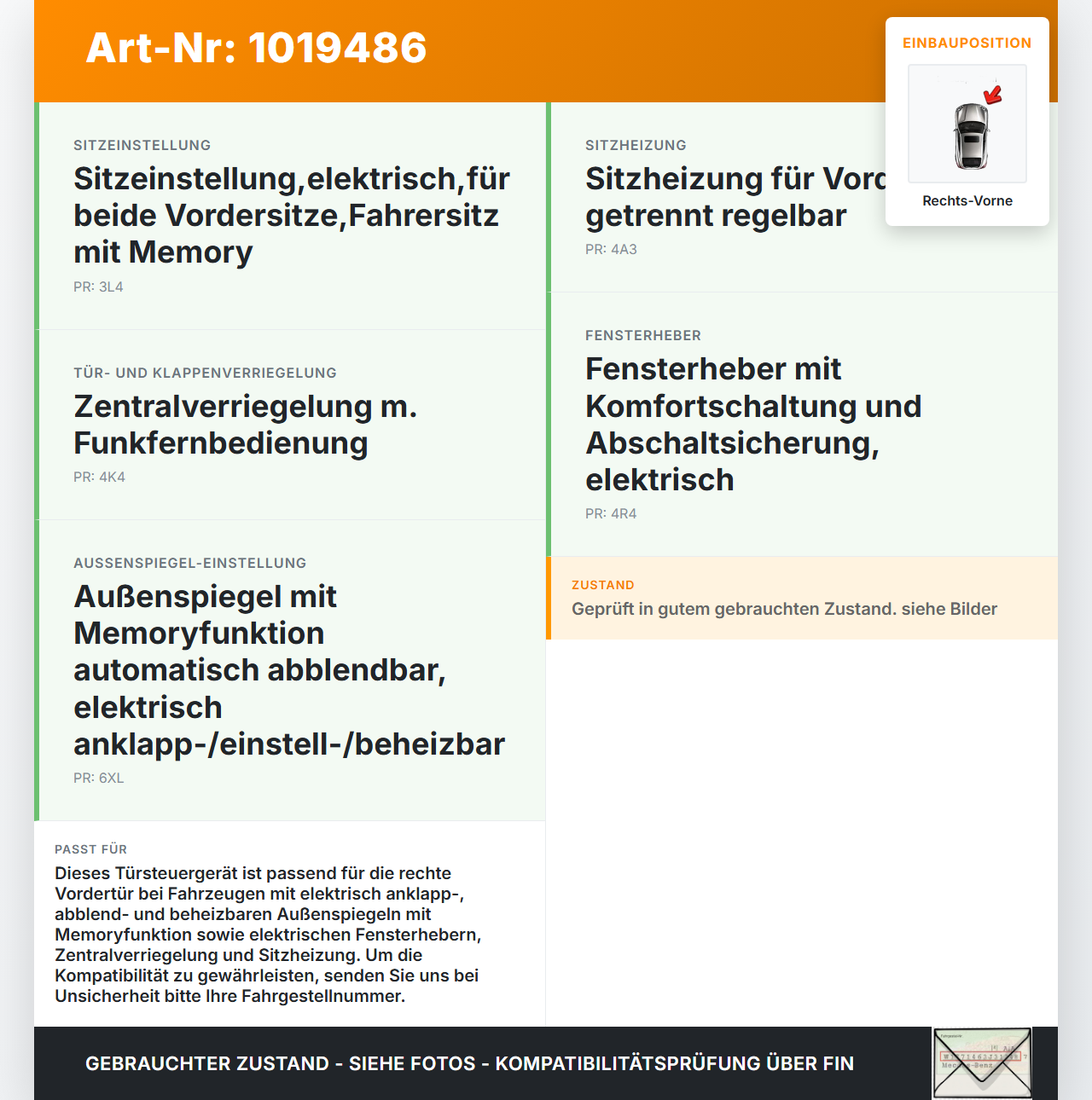 Audi A6 4F C6 08-11 Steuergerät ECU Modul Türsteuergerät Rechts Vorne Audi A6 4F C6 08-11 10.03.2009 4F0959792T... Vorschau 3