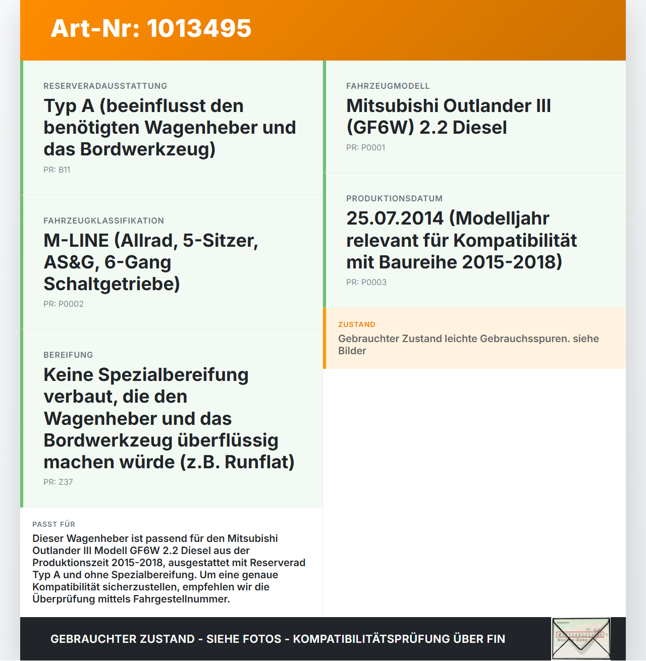 Mitsubishi Outlander III 12-15 Original Werkzeug Bordwerkzeug Wagenheber Mitsubishi Outlander III 12-15 22.09.2015... Vorschau 3