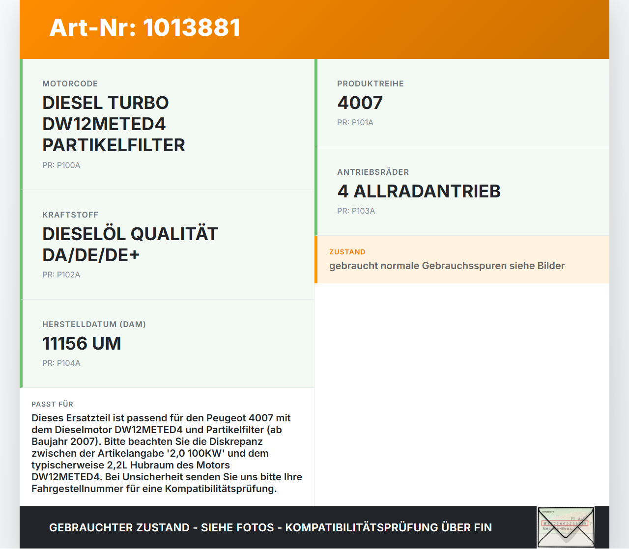 Peugeot 4007 GP 07-12 HDI 2,0 100KW DW12METED4 Ansaugbrücke Ansaugkrümmer m. Drallklappen Peugeot 4007 GP 07-12... Vorschau 3