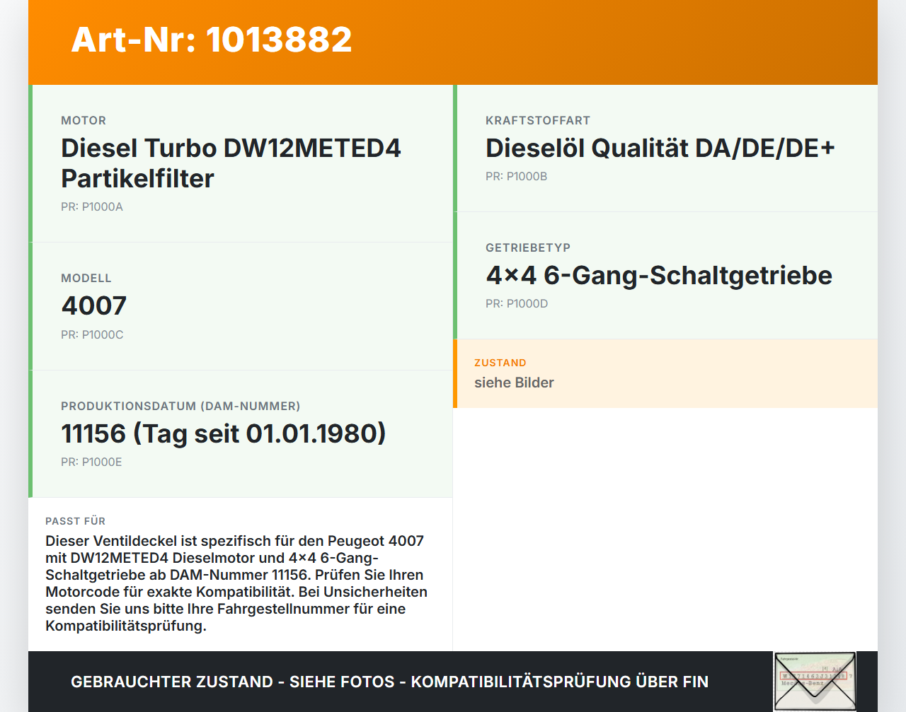 Peugeot 4007 GP 07-12 HDI 2,0 100KW DW12METED4 Unterer Ventildeckel Zylinderkopfhaube Peugeot 4007 GP 07-12... Vorschau 3