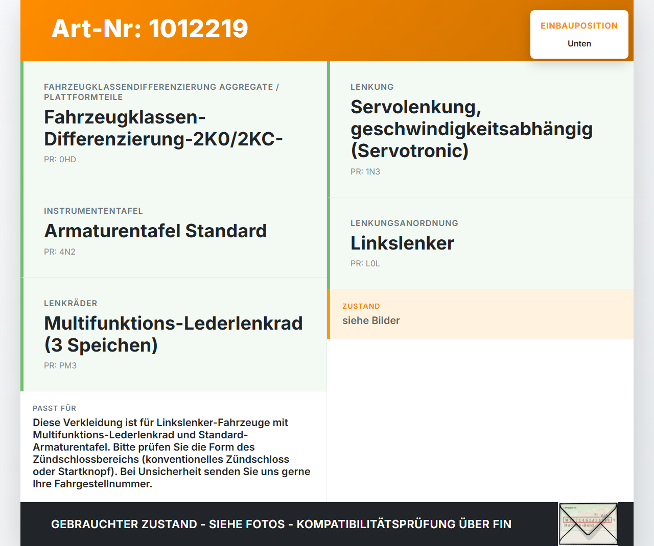 VW Caddy SA IV 15-20 Verkleidung Abdeckung Unten für Lenksäule VW Caddy SA IV 15-20 11.04.2019 2K5863483 gebraucht Vorschau 3