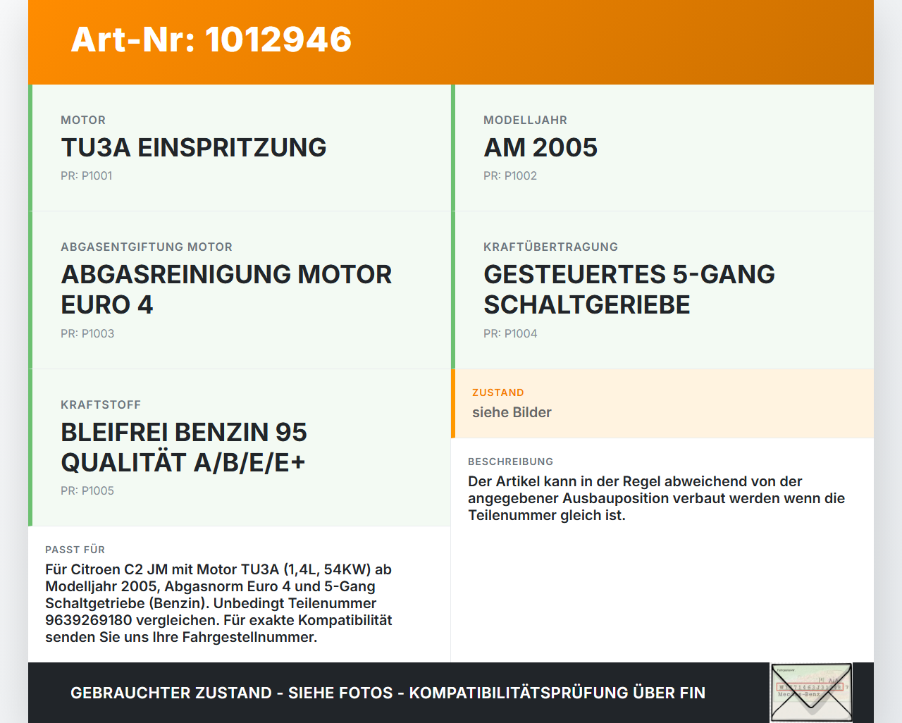 Citroen C2 JM 05-08 1,4 54KW Ansaugrohr Ladeluftschlauch Luftschlauch Pos.1 Citroen C2 JM 05-08 20.10.2006... Vorschau 3