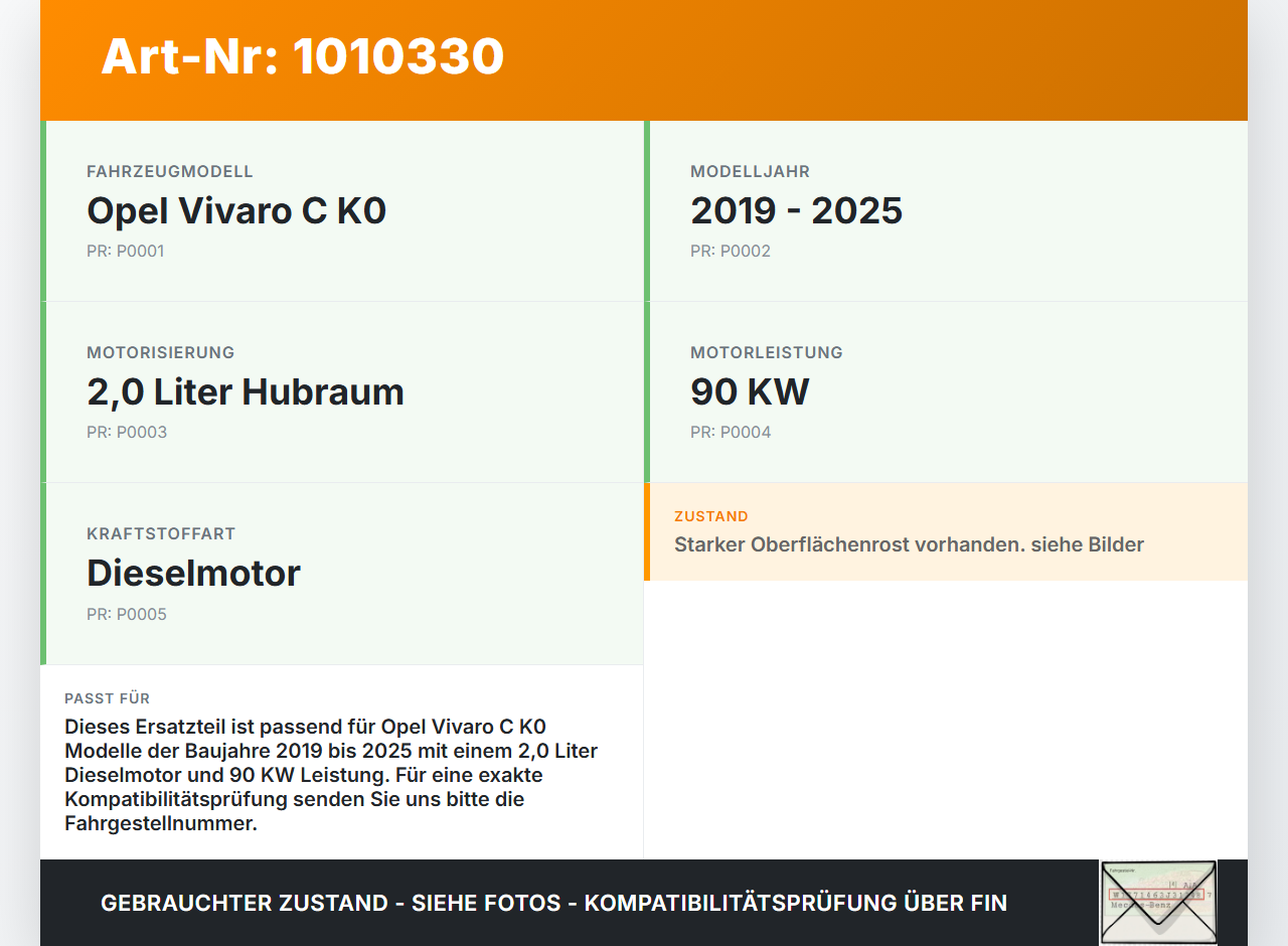 Opel Vivaro C K0 19-25 2,0 90KW Einspritzleiste Düsenstock für Einspritzanlage Opel Vivaro C K0 19-25 19.08.2020... Vorschau 3