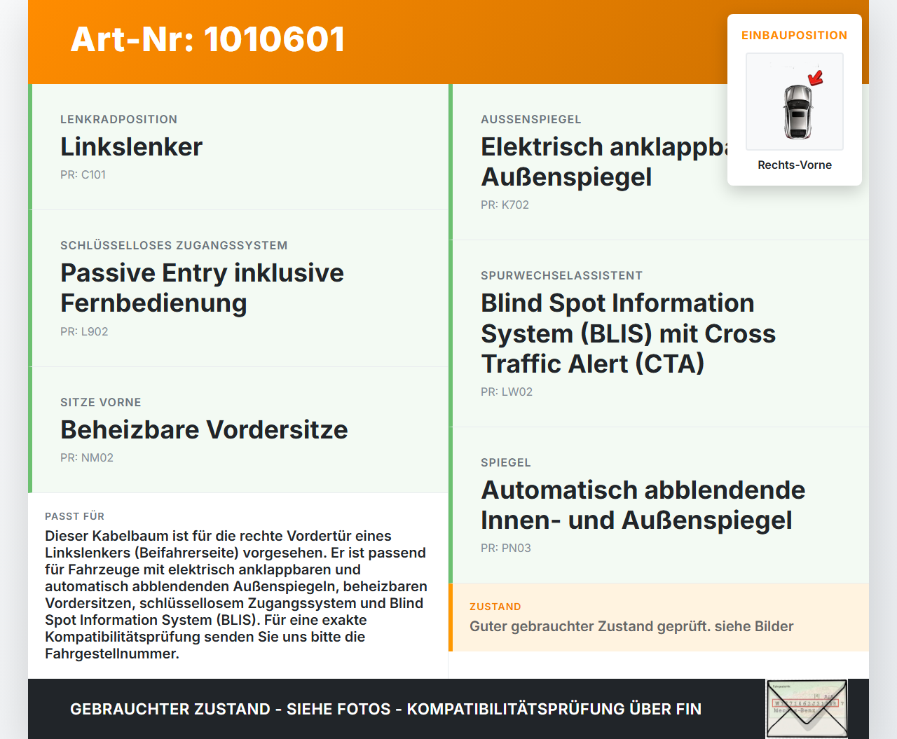 Volvo XC 90 XC90 II T6 Kabelbaum für Tür und Fensterheber Rechts Vorne Volvo XC 90 XC90 II T6 02.11.2018... Vorschau 3
