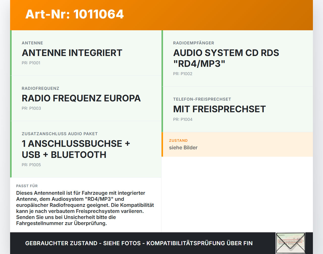 Peugeot RCZ 10-15 Antennenverstärker Weiche Antenne Peugeot RCZ 10-15 18.04.2011 658747 VAMAC2669A gebraucht Vorschau 3