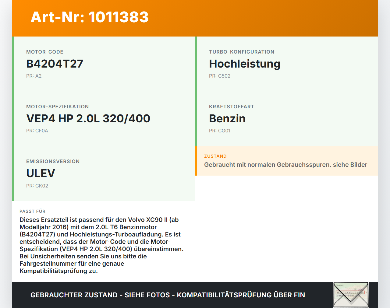Volvo XC 90 XC90 II T6 T6 2,0 235KW B4204T27 Drosselklappe Saugrohrklappe Volvo XC 90 XC90 II T6 02.11.2018... Vorschau 3