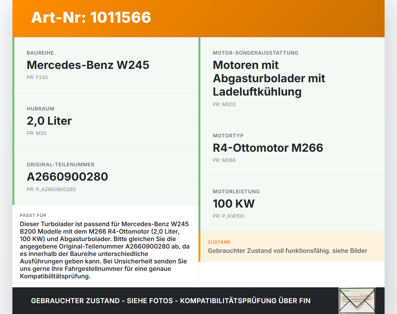 Mercedes W245 B200 05-08 2,0 100KW Turbolader Turbo Abgasturbolader mit Abgaskrümmer Mercedes W245 B200 05-08... Vorschau 3