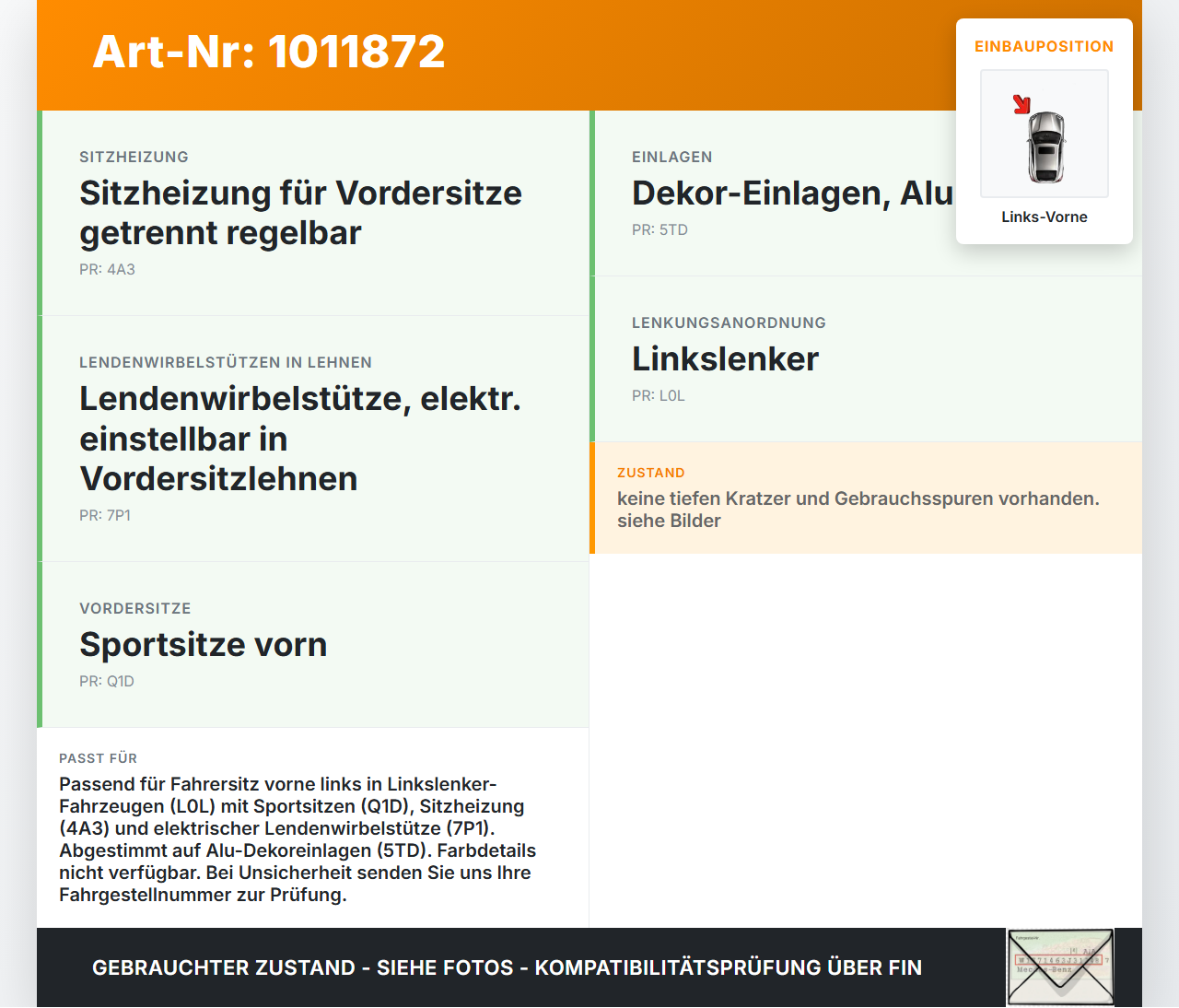 Audi A6 4F C6 qu 04-08 Blende Innen Auflage Applikation Seitenverkleidung für Fahrer Sitz Links Vorne Audi A6 4F C6... Vorschau 3