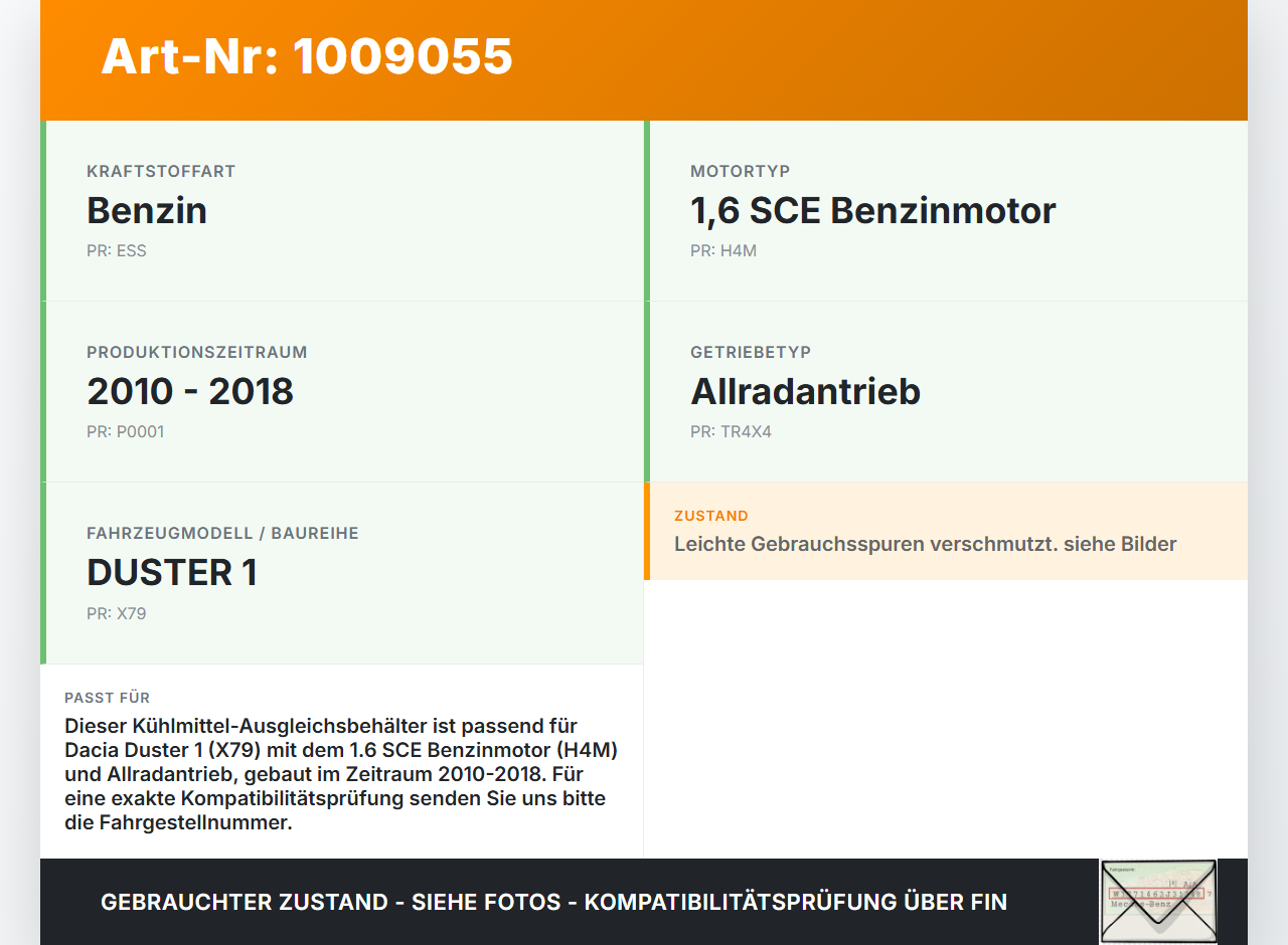 Dacia Duster 4x4 HS 10-18 1,6i 84KW Ausgleichsbehälter für Kühlmittel DU19 Dacia Duster 4x4 HS 10-18 25.08.2016... Vorschau 3
