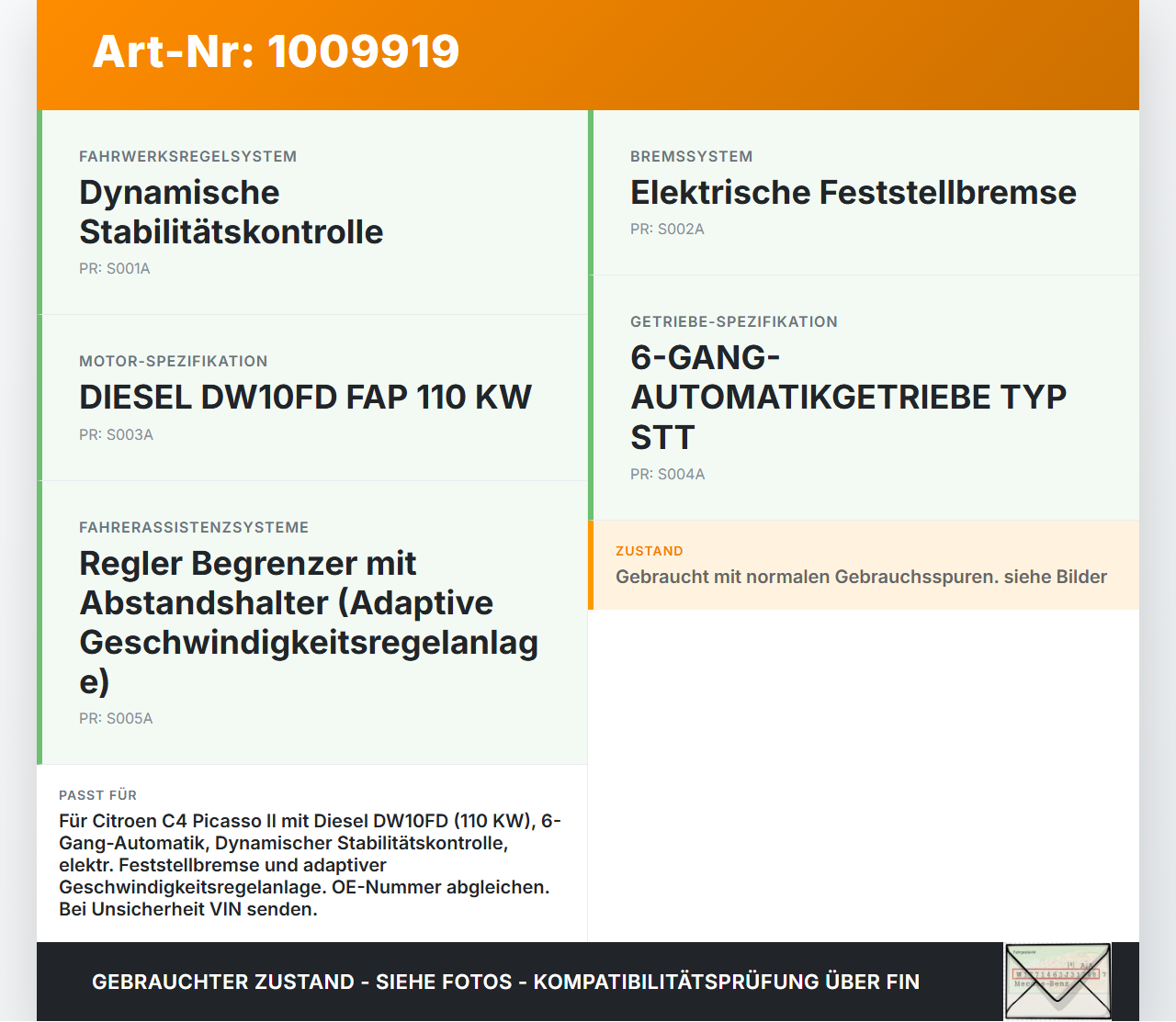 Citroen C4 Picasso II 13-22 ABS Steuergerät Aggregat Hydraulikblock Citroen C4 Picasso II 13-22 08.10.2014... Vorschau 3