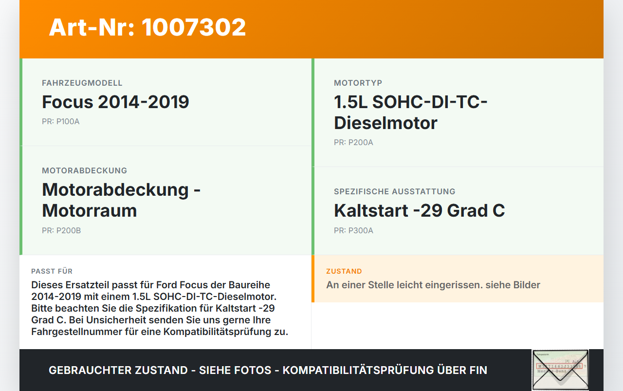 Ford Focus III 3 14-20 Dämmung Schallisolierung für Motorhaube Dämmmatte Ford Focus III 3 14-20 17.02.2015... Vorschau 3