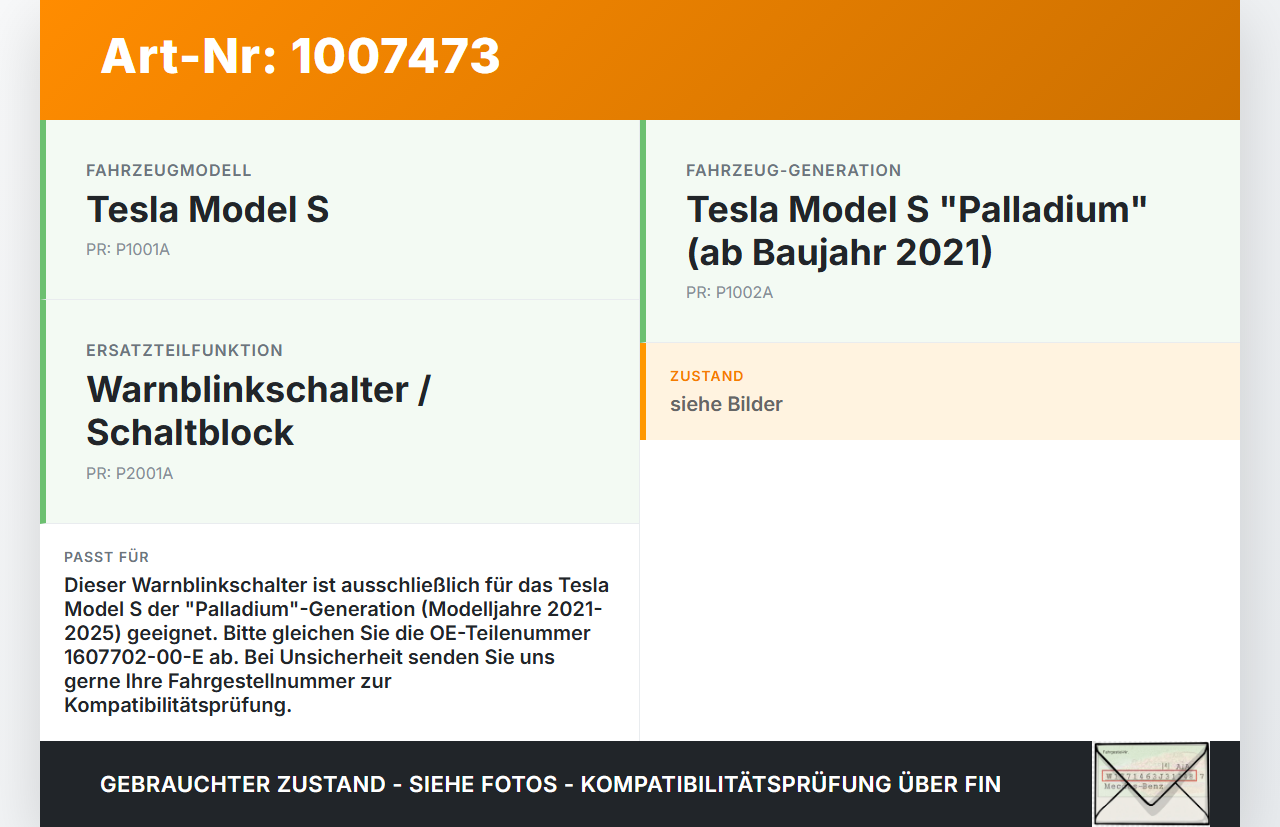 Tesla Model S Palladium 21-25 Warnblinkschalter Schalter Schaltblock Tesla Model S Palladium 21-25 30.07.2024... Vorschau 3