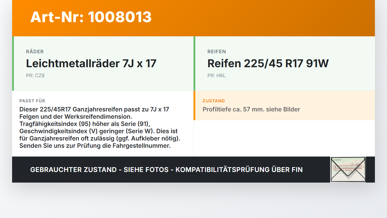 Skoda Octavia 1Z II 09-13 1x Reifen Ganzjahresreifen Pirelli 225/45R17 95V 5.77mm Skoda Octavia 1Z II 09-13... Vorschau 3