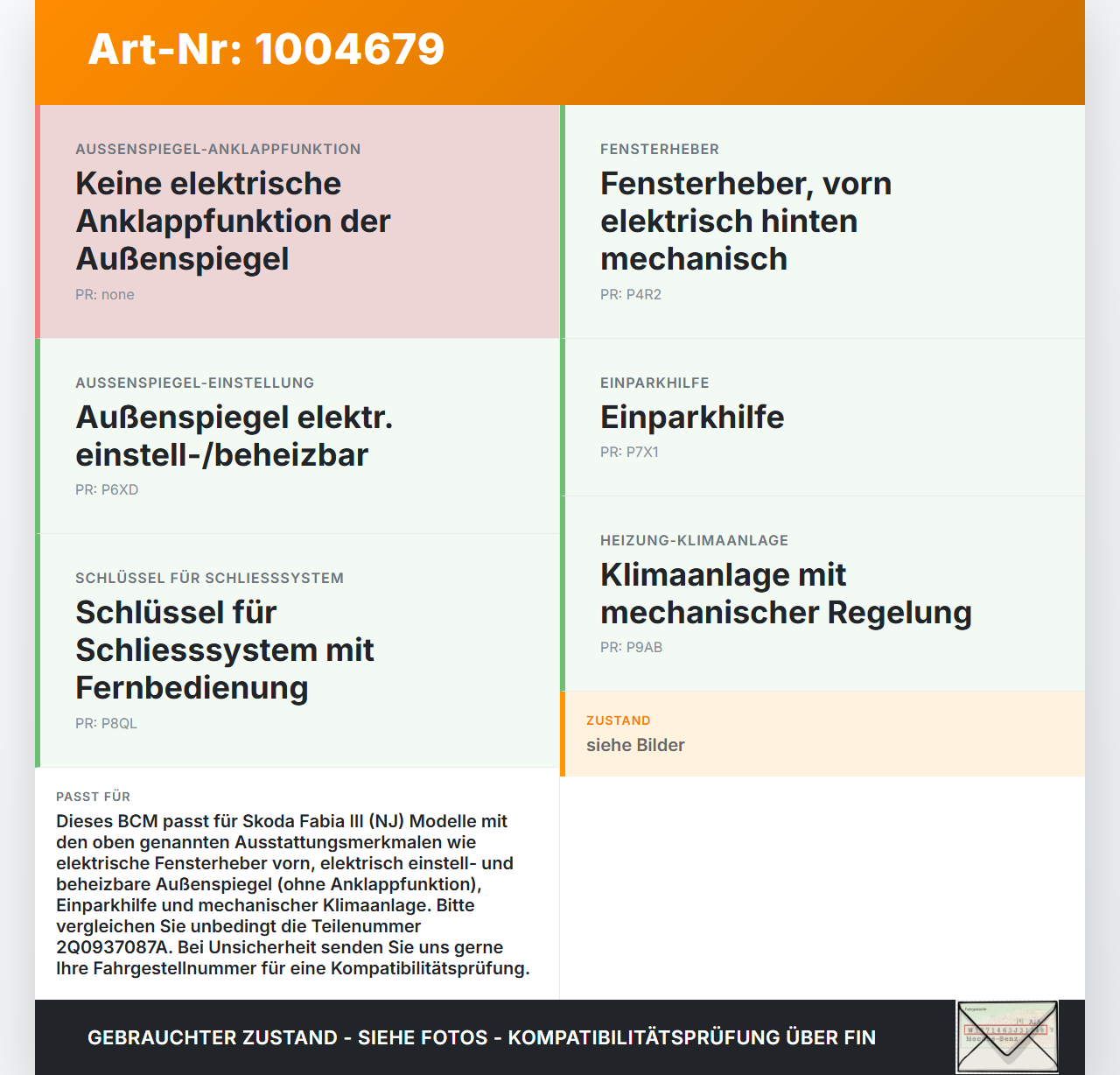 Skoda Fabia III NJ 14-22 SG Steuergerät Karosserie BCM Body Control Modul Skoda Fabia III NJ 14-22 04.10.2018... Vorschau 3