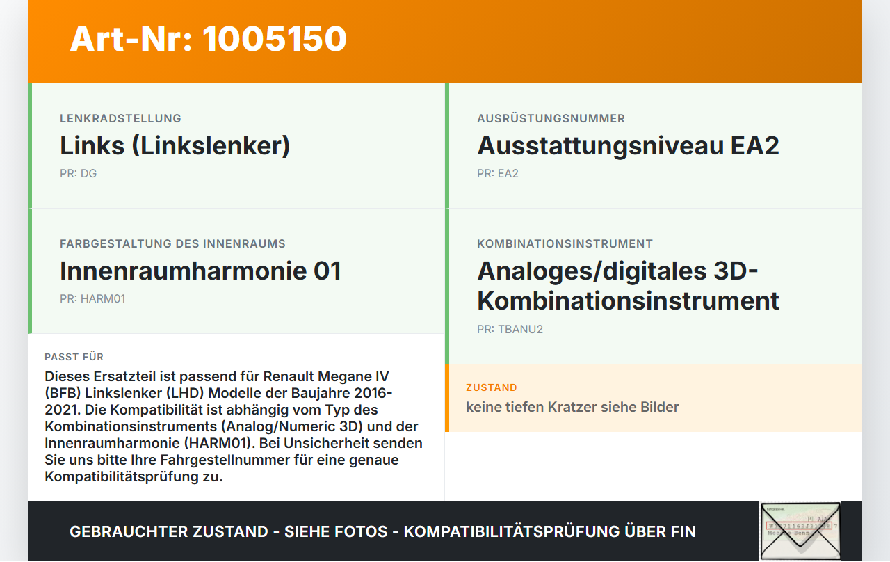 Renault Megane IV 4 16-21 Verkleidung für Tacho Renault Megane IV 4 16-21 10.12.2018 gebraucht Vorschau 3
