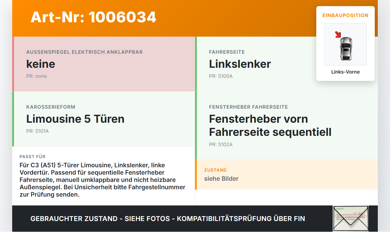 Citroen C3 II SC 09-13 5T Kabelbaum Tür und Fensterheber Links Vorne Citroen C3 II SC 09-13 03.05.2011 9689002680... Vorschau 3