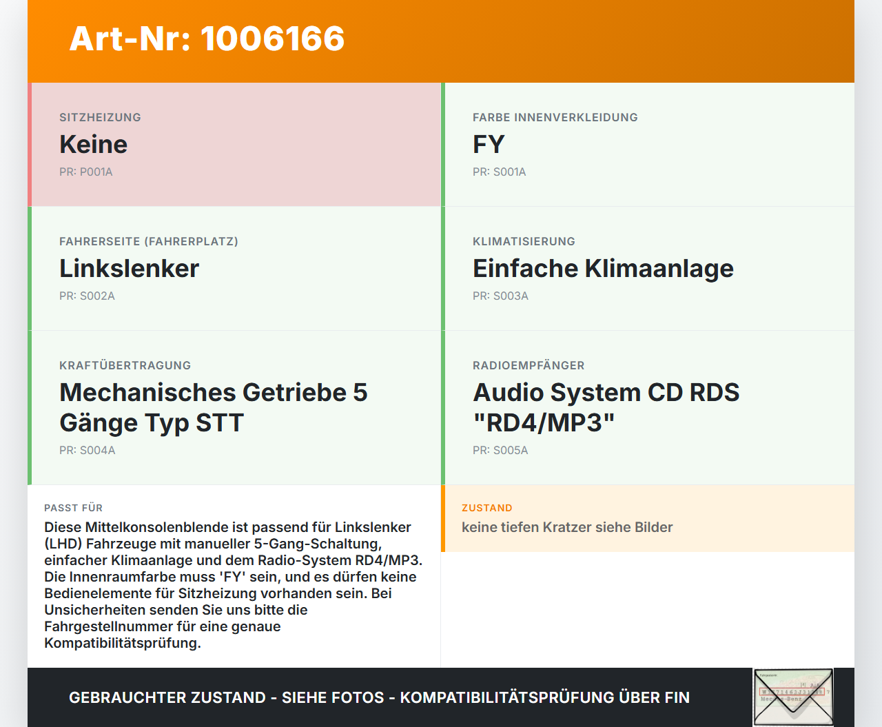 Citroen C3 II SC 09-13 Mittelkonsole Blende Verkleidung Citroen C3 II SC 09-13 03.05.2011 9684153677 1015489 gebraucht Vorschau 3