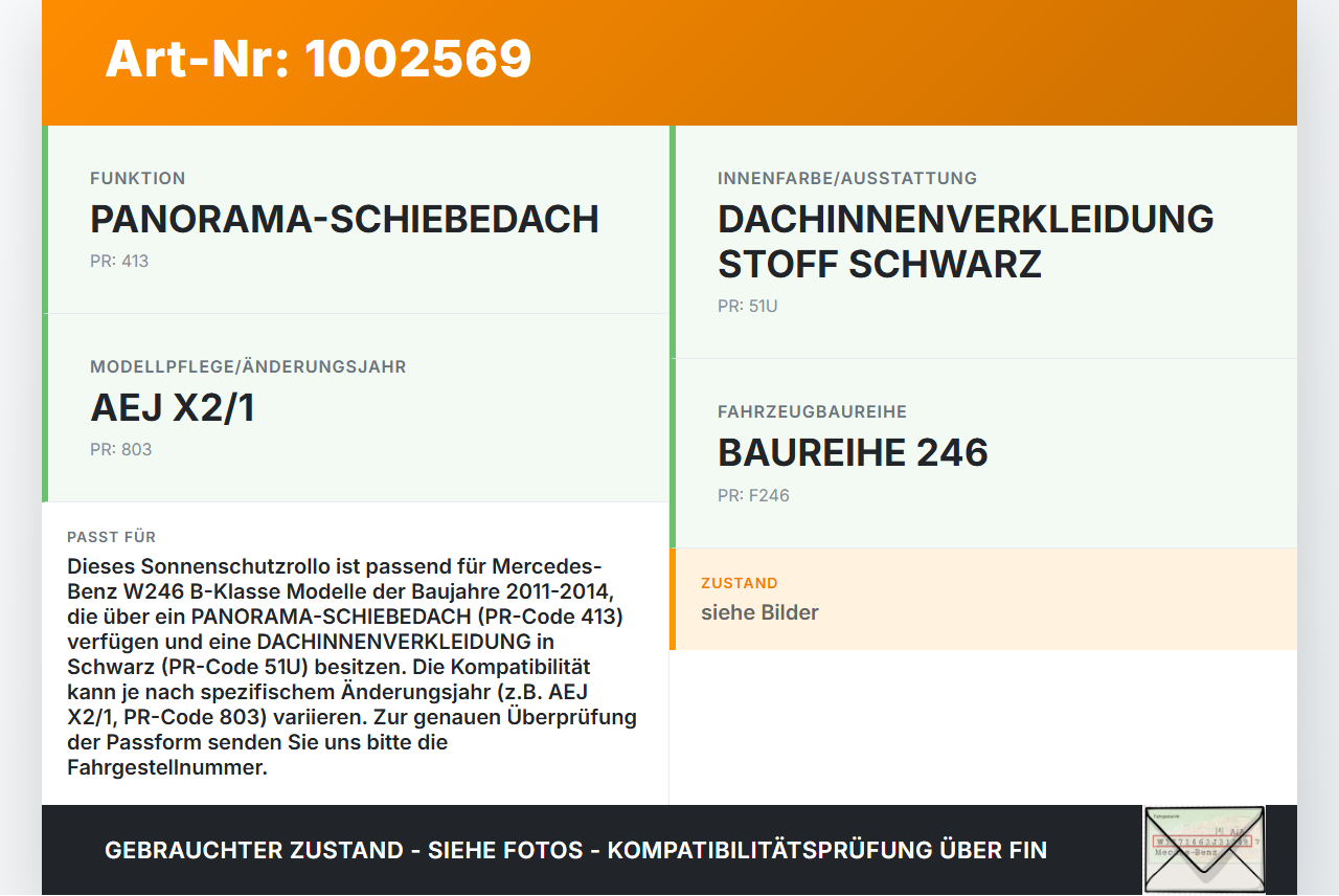 Mercedes W246 B220 11-14 Sonnenschutzrollo Rollo für Dach Panoramadach Mercedes W246 B220 11-14 30.04.2013... Vorschau 3