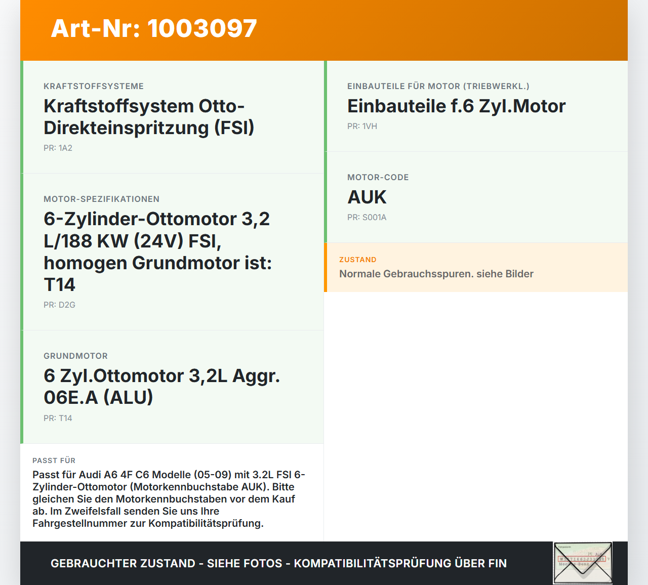 Audi A6 4F C6 05-09 3.2 188KW AUK Oberteil für Ölwanne Motorwanne Schwallblech Audi A6 4F C6 05-09 09.03.2004... Vorschau 3