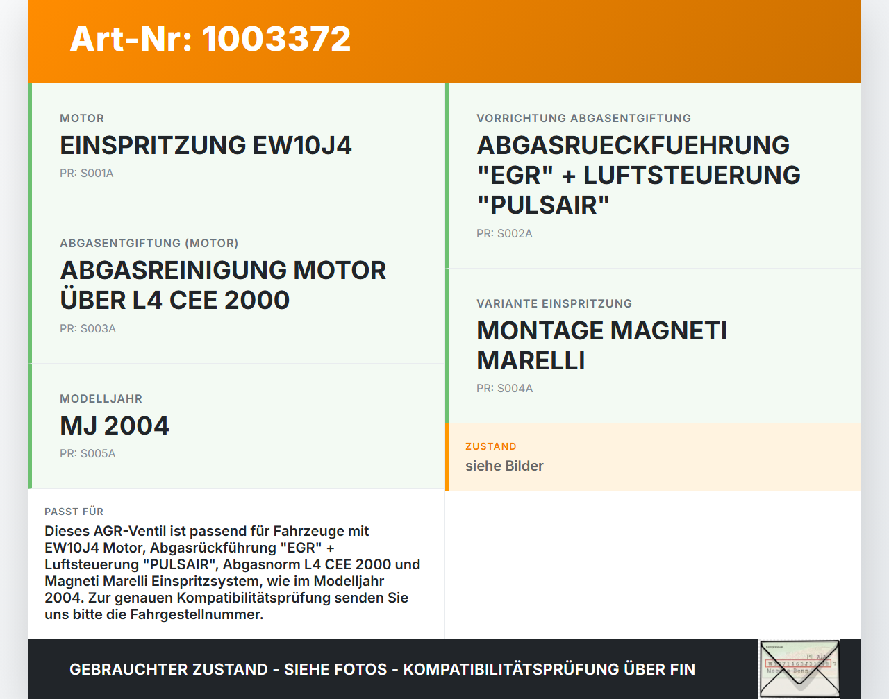 Peugeot 307 CC 03-05 2,0 100KW EW10J4 Abgasrückführventil EGR AGR Ventil Peugeot 307 CC 03-05 21.05.2004... Vorschau 3
