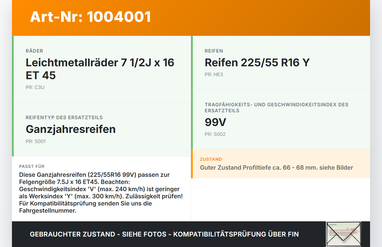 Audi A4 8K B8 08-11 2x Reifen Ganzjahresreifen Westlake 225/55R16 99V 6.59-6.64mm Audi A4 8K B8 08-11 04.04.2009... Vorschau 3