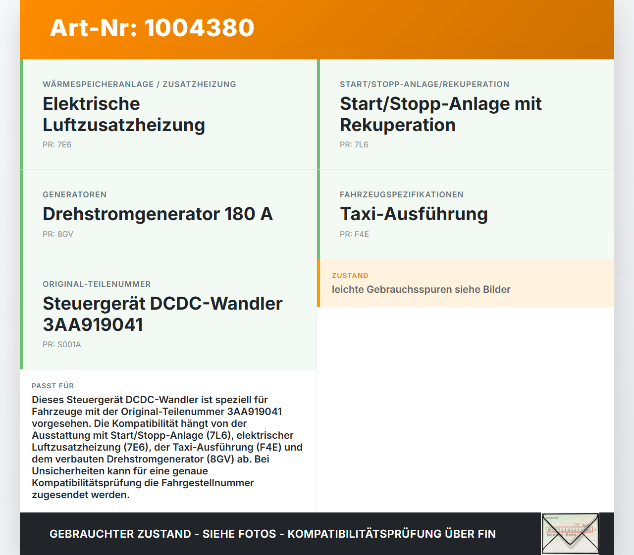 VW Touran II 5T 15-21 Steuergerät DCDC-Wandler Spannungswandler VW Touran II 5T 15-21 24.10.2016 3AA919041... Vorschau 3