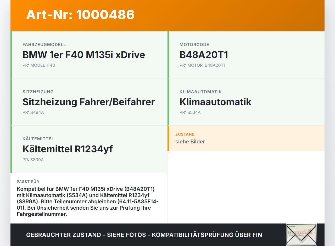 BMW F40 M135i 19-25 Steuergerät ECU Modul SG für Klima Klimasteuergerät BMW F40 M135i 19-25 16.03.2021 1153517... Vorschau 3