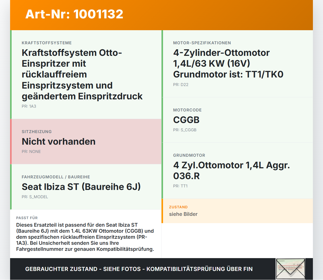 Seat Ibiza ST 6J 1,4 63KW Einspritzleiste Düsenstock für Einspritzanlage Seat Ibiza ST 6J 25.04.2013 036133320C... Vorschau 3
