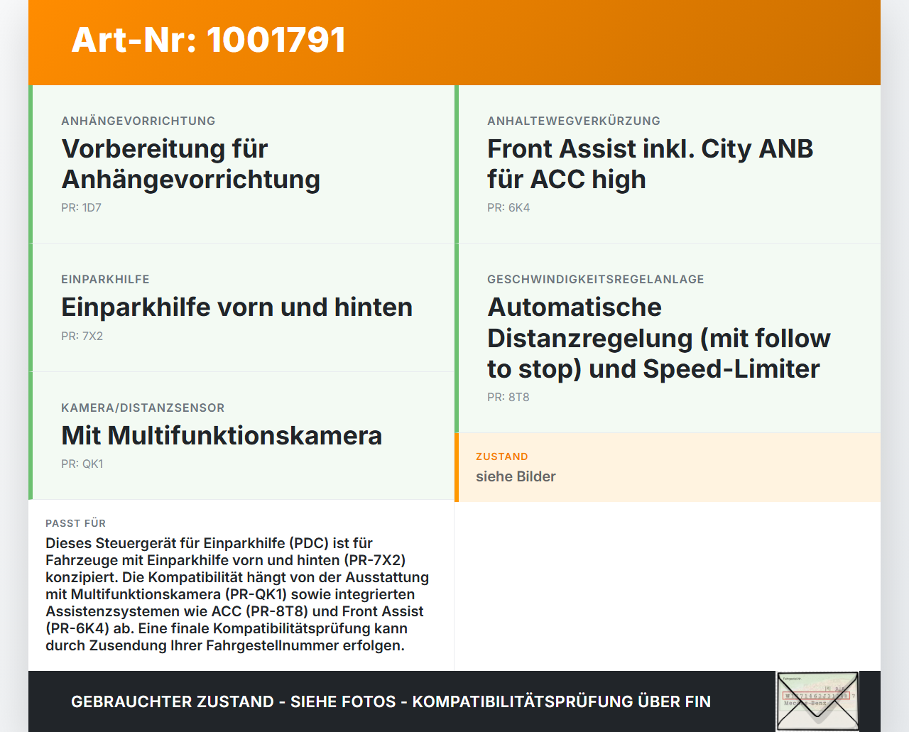 Skoda Kamiq NW4 19-23 Steuergerät ECU Modul Einparkhilfe PDC SG Skoda Kamiq NW4 19-23 27.02.2024 5QA919294J... Vorschau 3