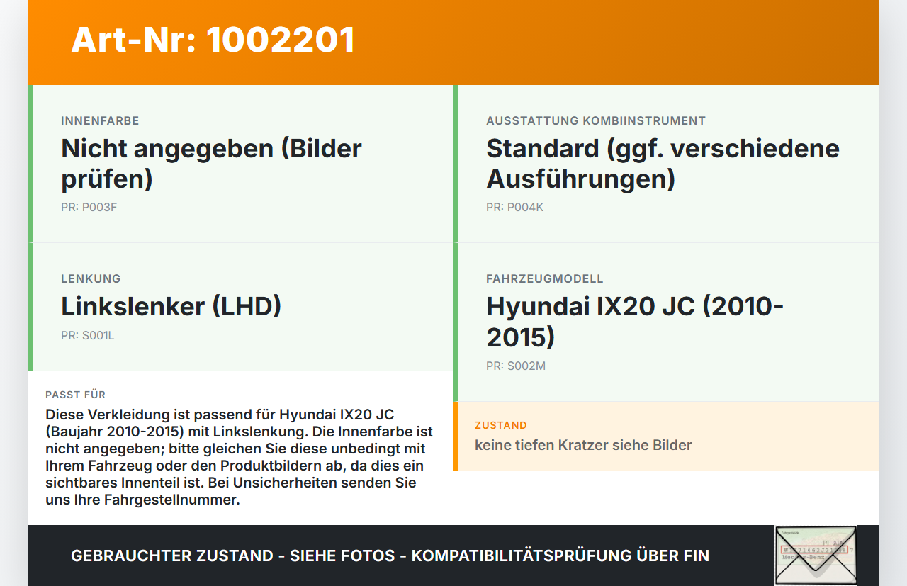 Hyundai IX20 JC 10-15 Verkleidung für Tacho Hyundai IX20 JC 10-15 07.02.2013 gebraucht Vorschau 3