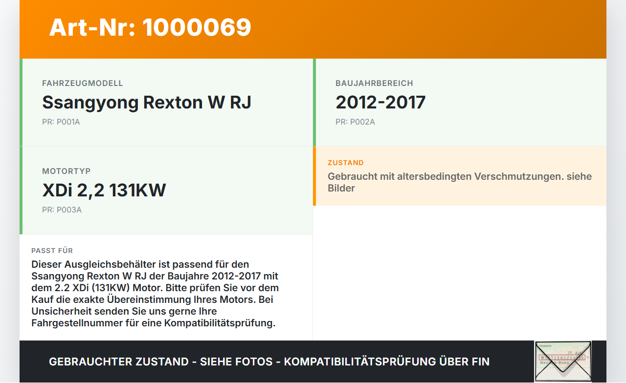 Ssangyong Rexton W RJ 12-17 XDi 2,2 131KW Ausgleichsbehälter für Kühlmittel Ssangyong Rexton W RJ 12-17 07.09.2016... Vorschau 3